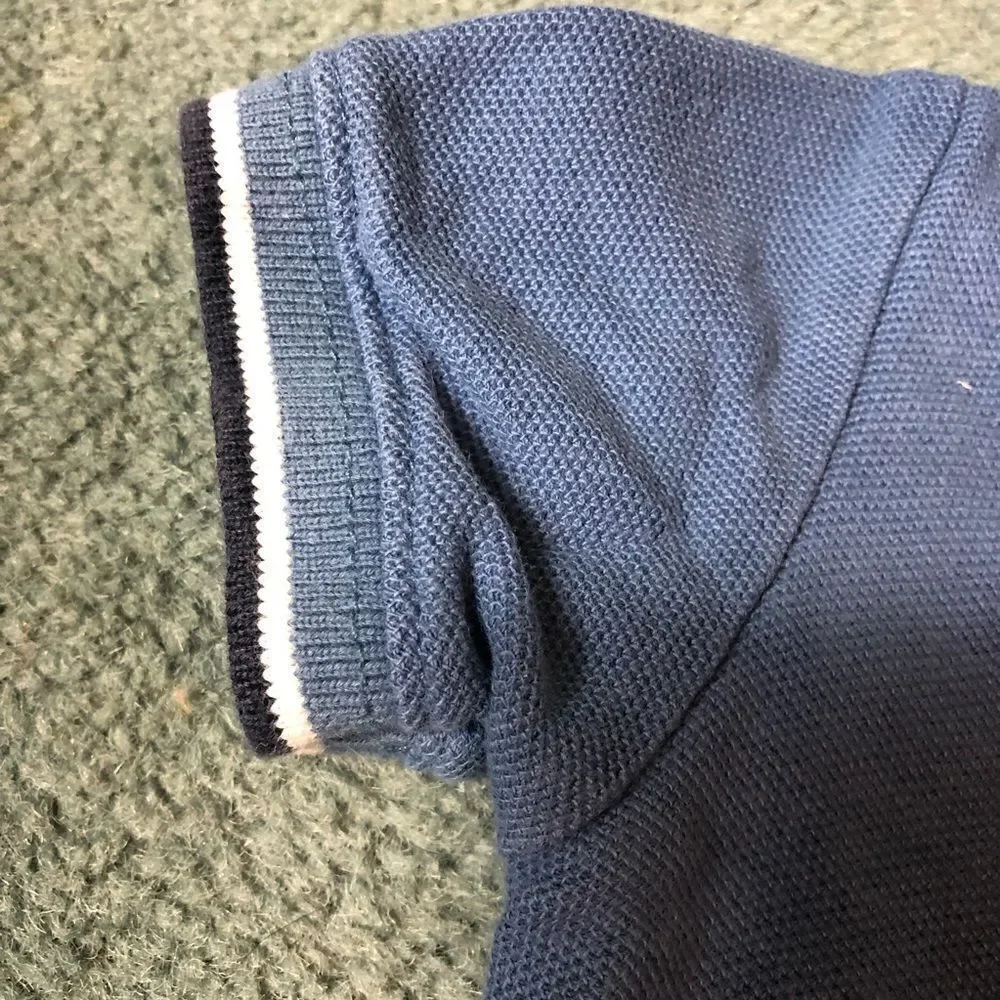 Janie and jack polo style onesie in blue